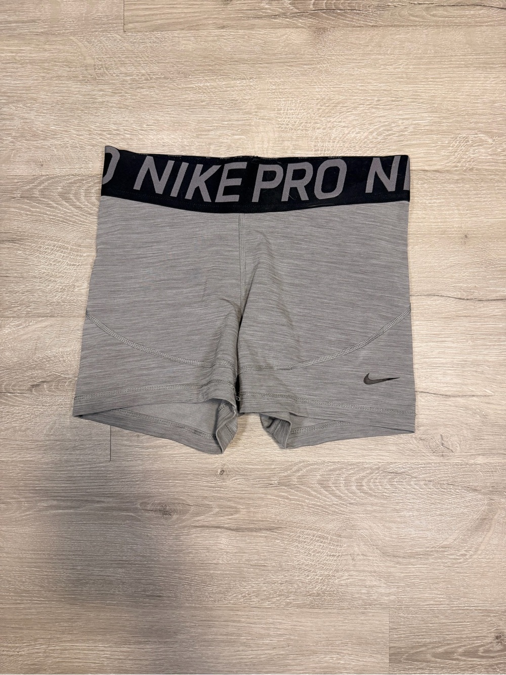 Nike Grey Compression Boxer Briefs with Black Waistband